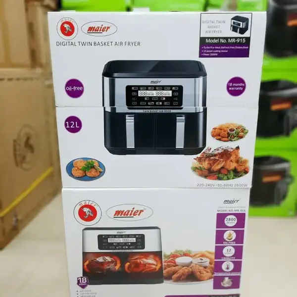 سرخ کن دو قلو 12 لیتری مایر کد mr915