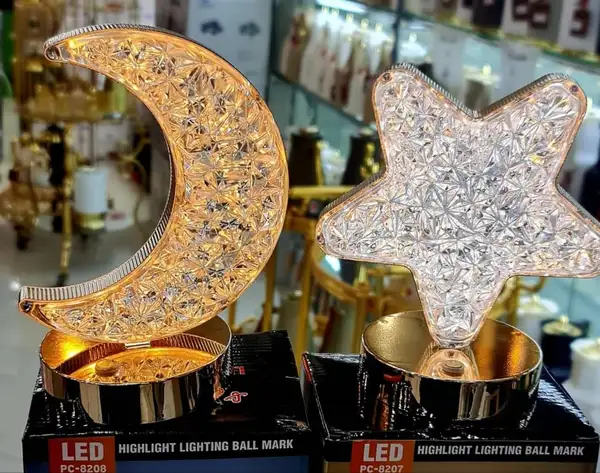 چراغ خواب طرح ماه و ستاره