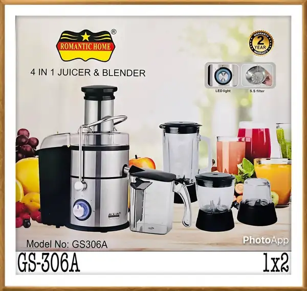 آبمیوه گیر چهار کاره رمانتیک مدل GS_306A