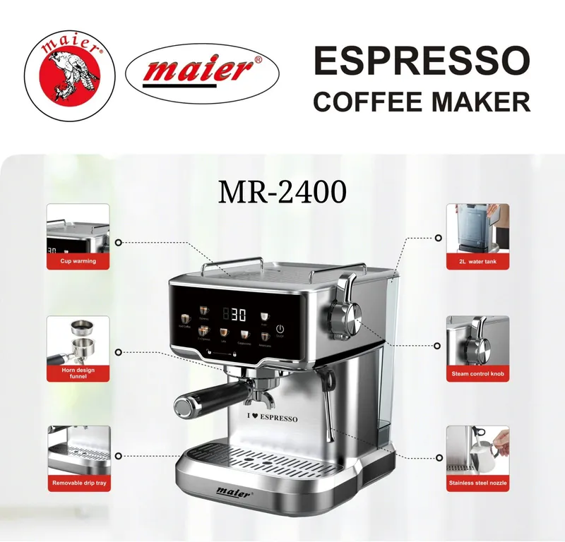 اسپرسو ساز نیمه حرفه ای مایر مدل MR-2400 gallery0